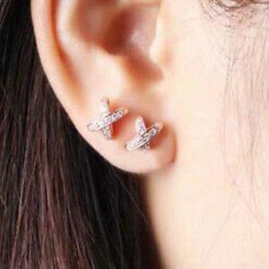 New Sterling silver/gold plated stud earrings